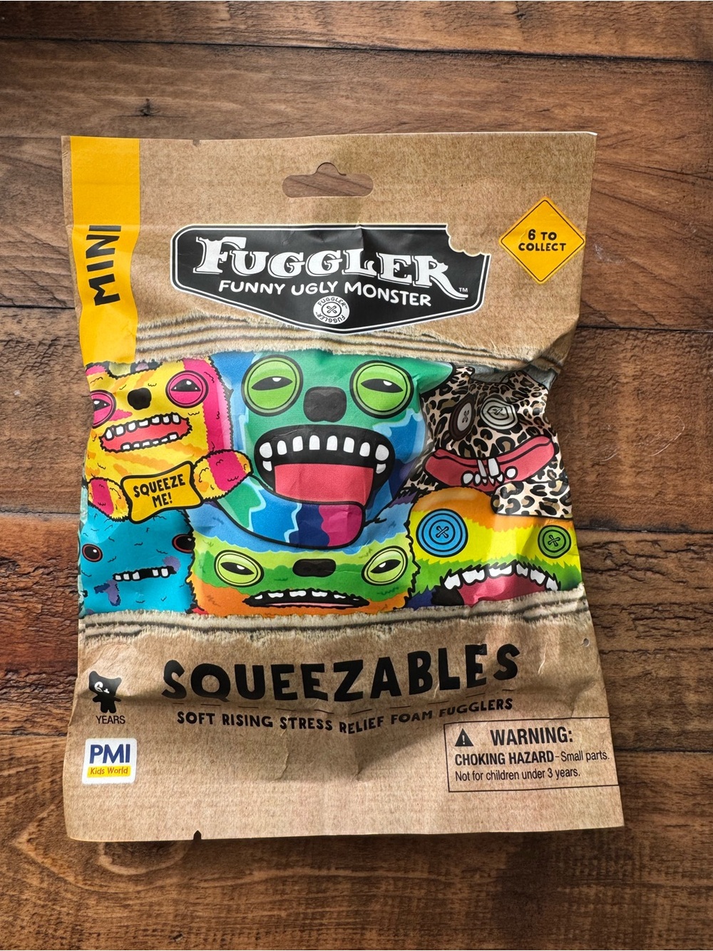 Fugglers Squeezables Soft Rising Stress Relief Foam Monsters Blind Bag NWT